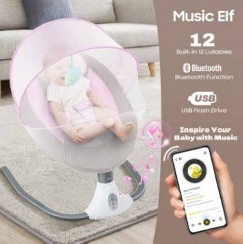 MamaLoom.store™ Electric Baby Swing Chair