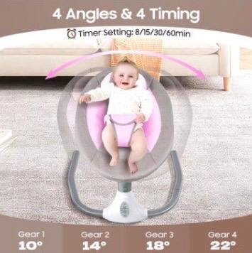 MamaLoom.store™ Electric Baby Swing Chair