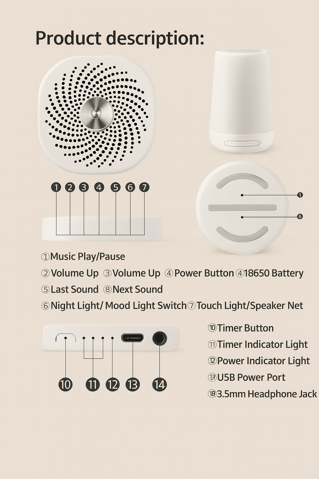 GlowDream – 2-in-1 Baby Sleep Sound Machine & Night Light | Help Your Baby Sleep Better Tonight 🍼