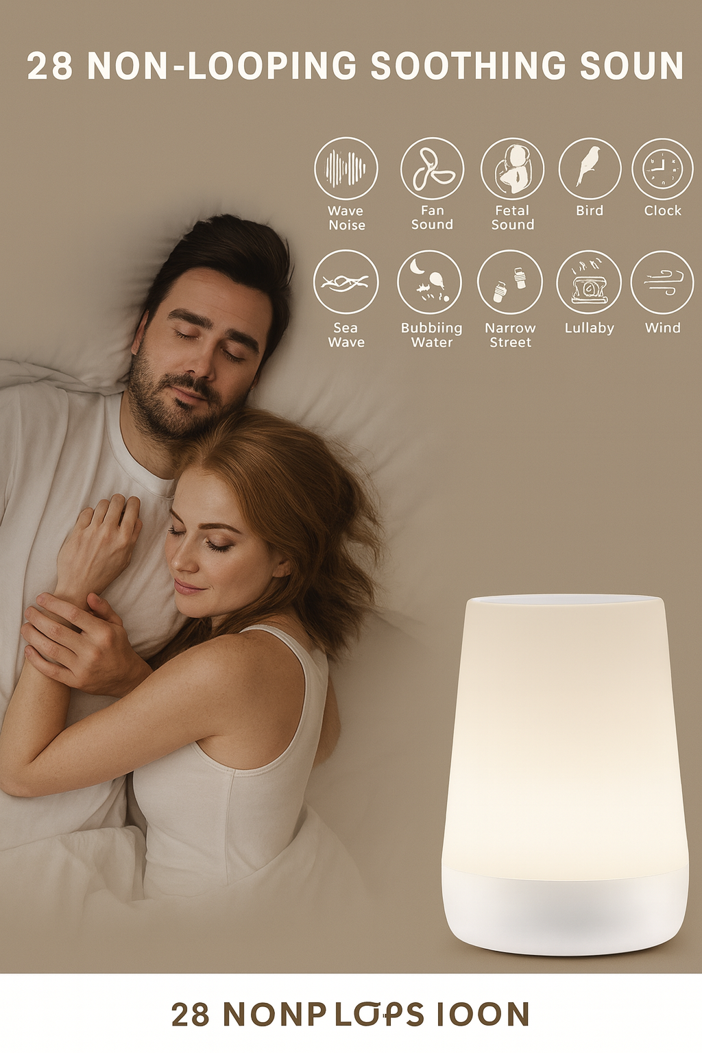 GlowDream – 2-in-1 Baby Sleep Sound Machine & Night Light | Help Your Baby Sleep Better Tonight 🍼