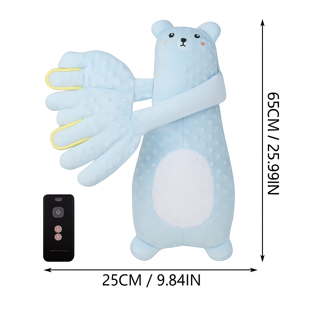 MamaLoom™ Smart Soothing Hug Pillow – Remote-Controlled Sleep Aid for Babies