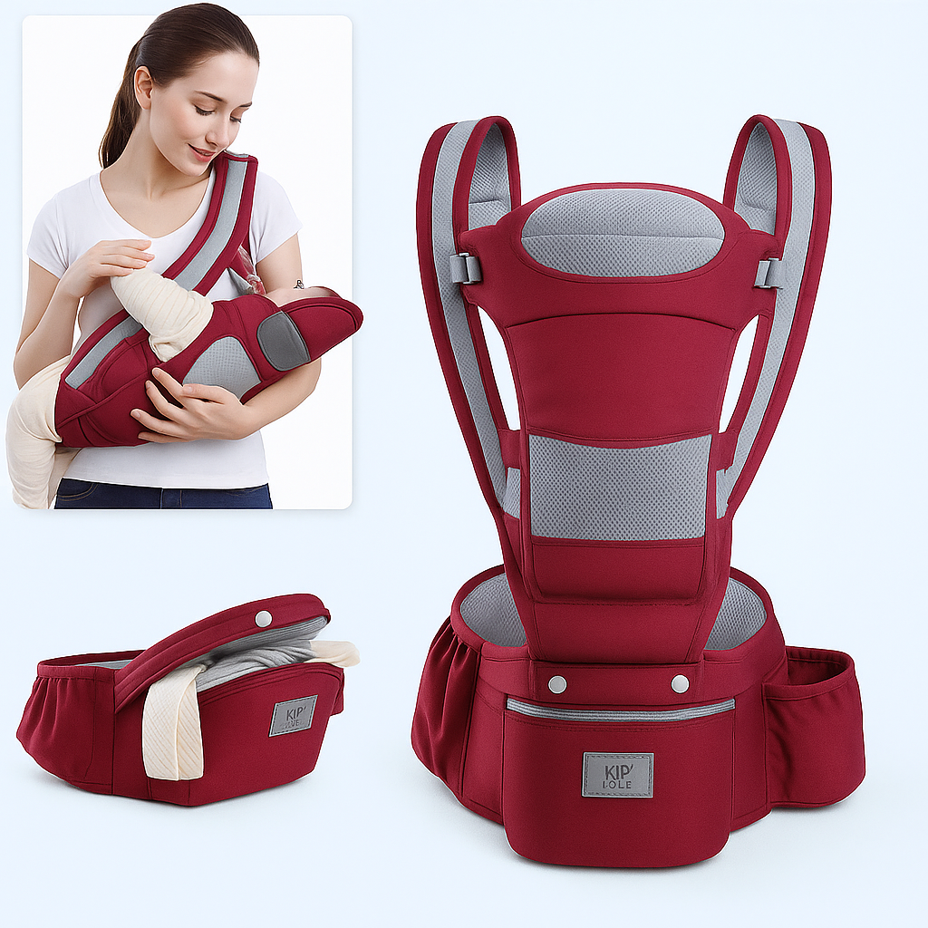 MamaLoom™ 4-in-1 Ergonomic Baby Carrier with Hip Seat – Newborn to Toddler